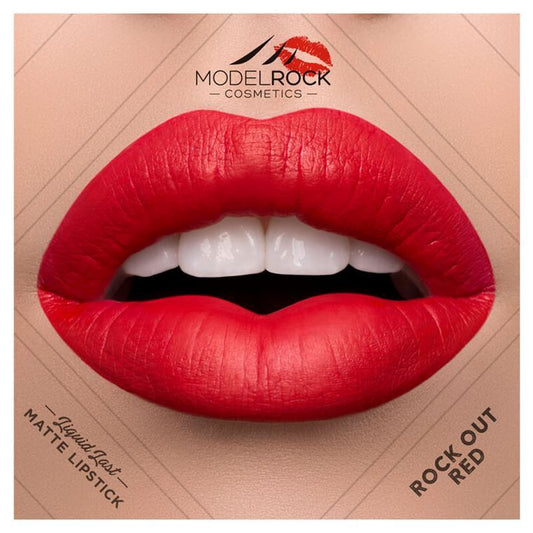ROCK-OUT RED Liquid to Matte Lipstick