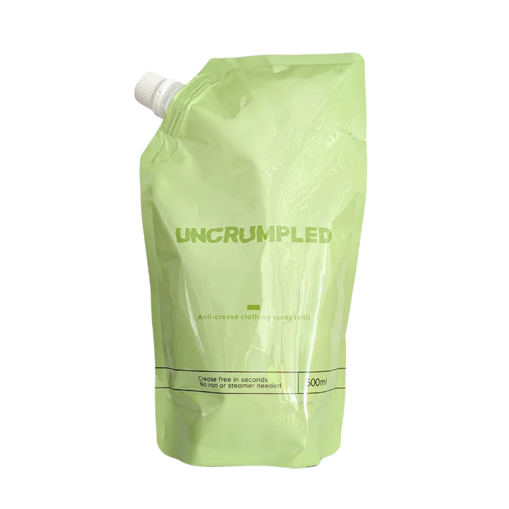 Uncrumpled Refill Pouch Anti-Crease Clothing Spray