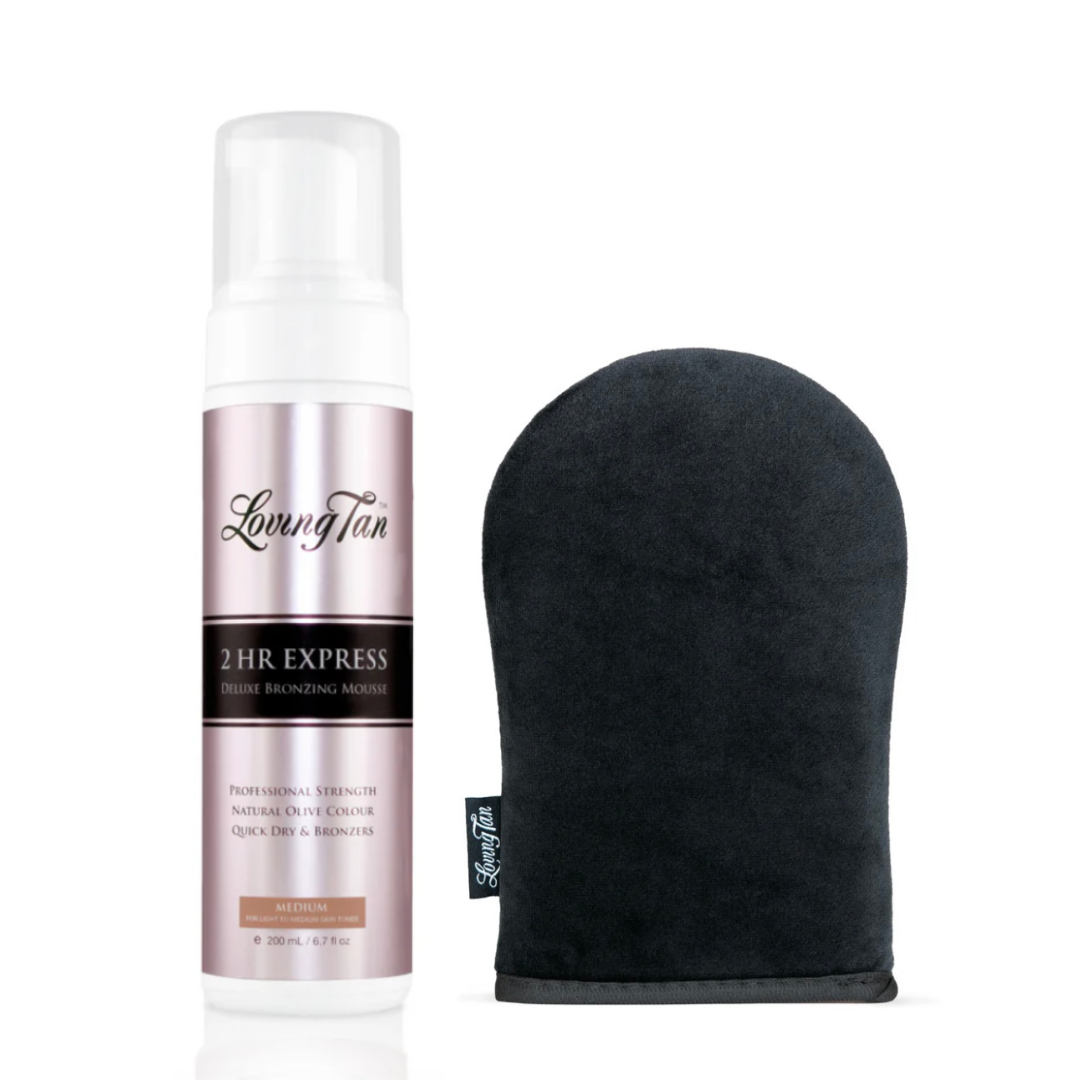 Medium 200ml 2hr Express Mousse & Applicator Mitt Bundle