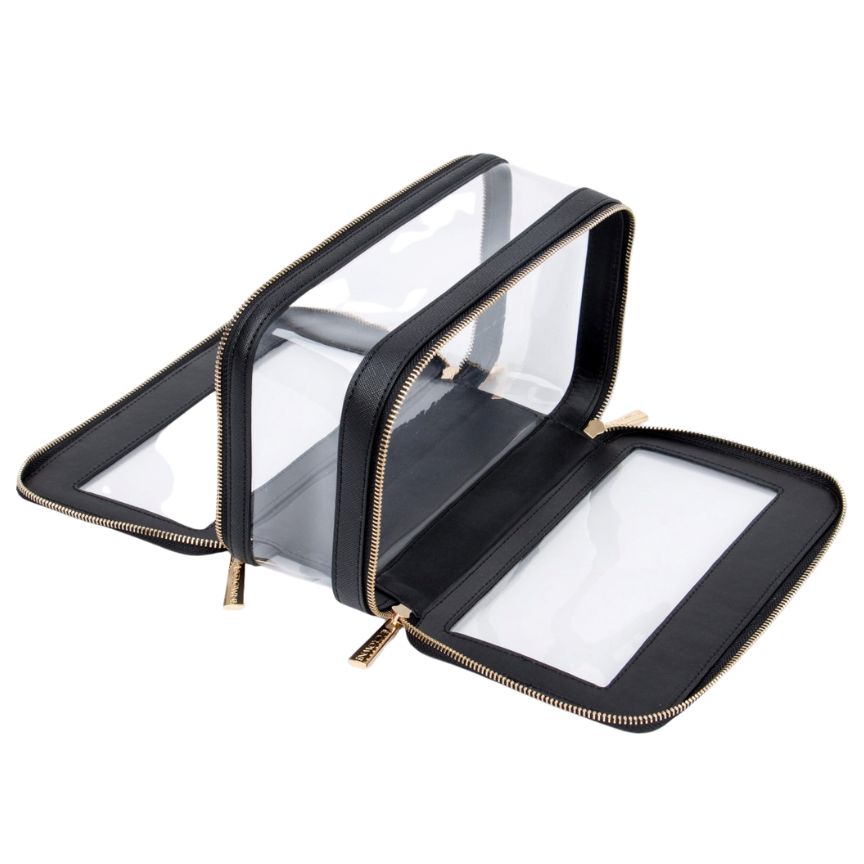 Luxury Cosmetic Bag - Black Trim
