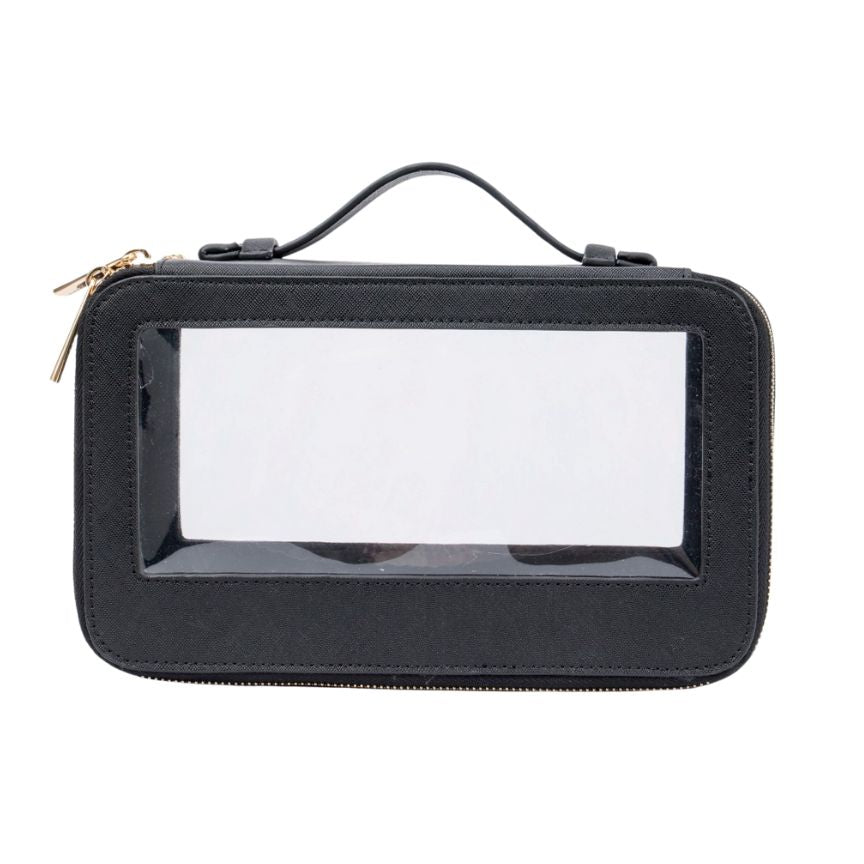 Luxury Cosmetic Bag - Black Trim