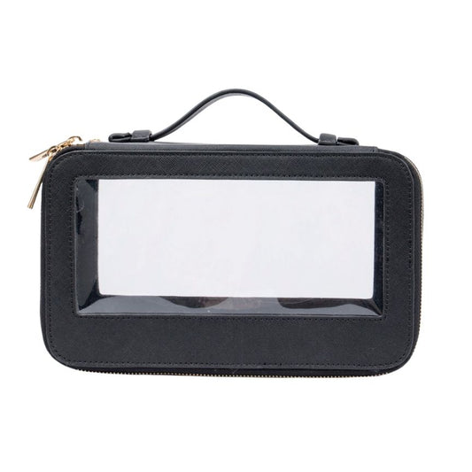 Luxury Cosmetic Bag - Black Trim