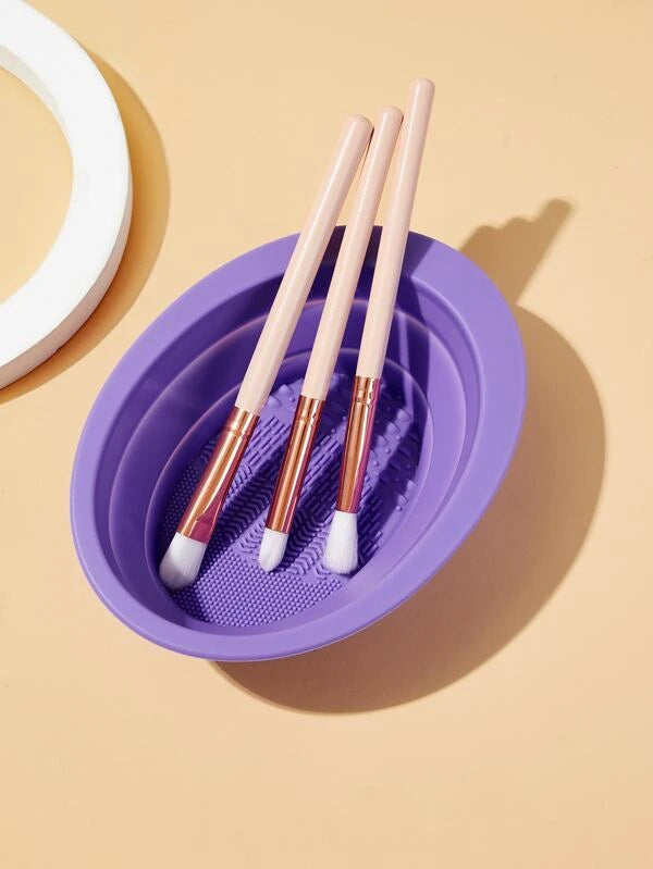 Foldable Makeup Brush Cleaning Bowl